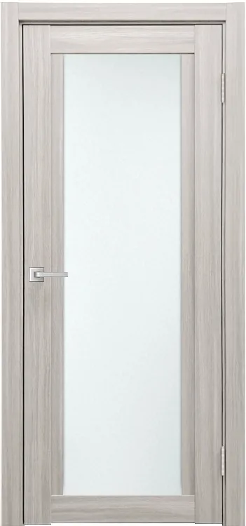 Фото Межкомнатная дверь Легенда К-11 тон Белая лиственница Остекление Сатинат белое